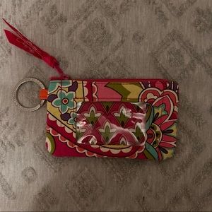 Vera Bradley coin purse keychain